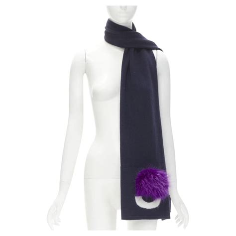 fendi multi colour scarf|fendi scarf with fur trim.